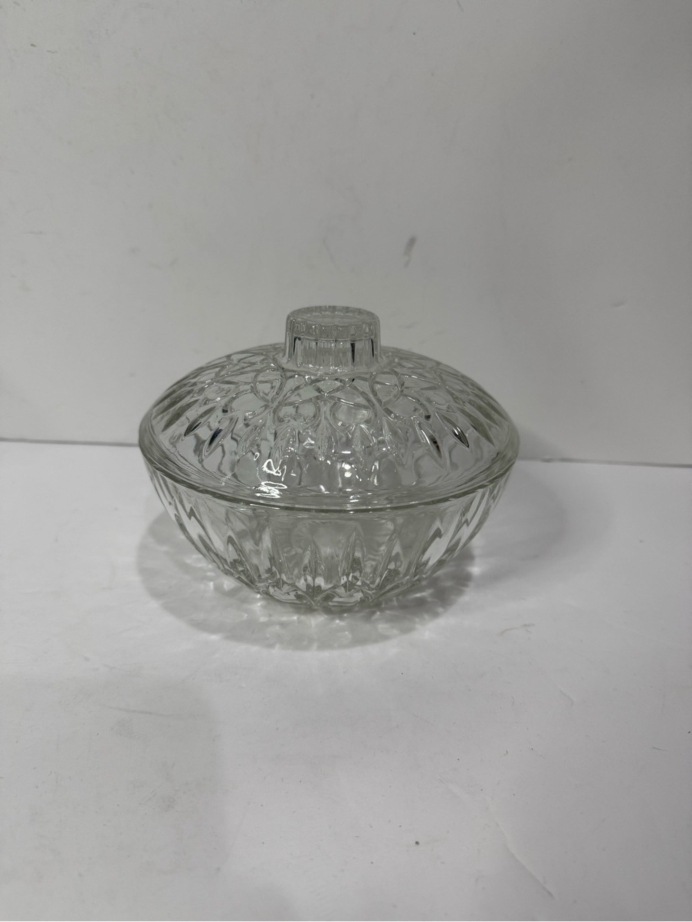 Vintage Cut-Glass Candy Dish with Lid
Dimensions